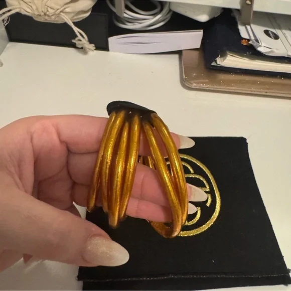 Auth. Budhagirl Spark all weather bangles | Bangle Set of 6 serenity prayer - M - Picture 7 of 9